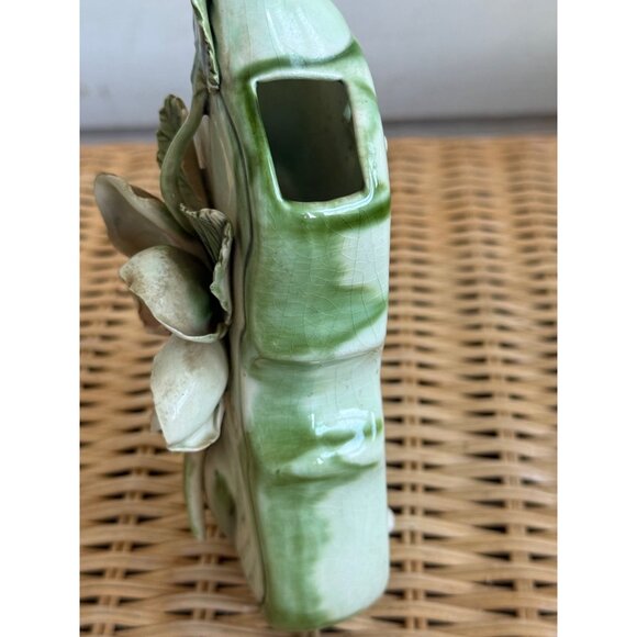 Vintage 50's Vee Jackson California Pottery Violin Wall Pocket Vase Flower - Picture 5 of 16